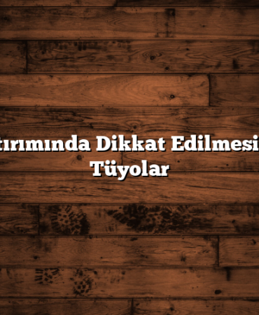 Hisse Yatırımında Dikkat Edilmesi Gereken Tüyolar