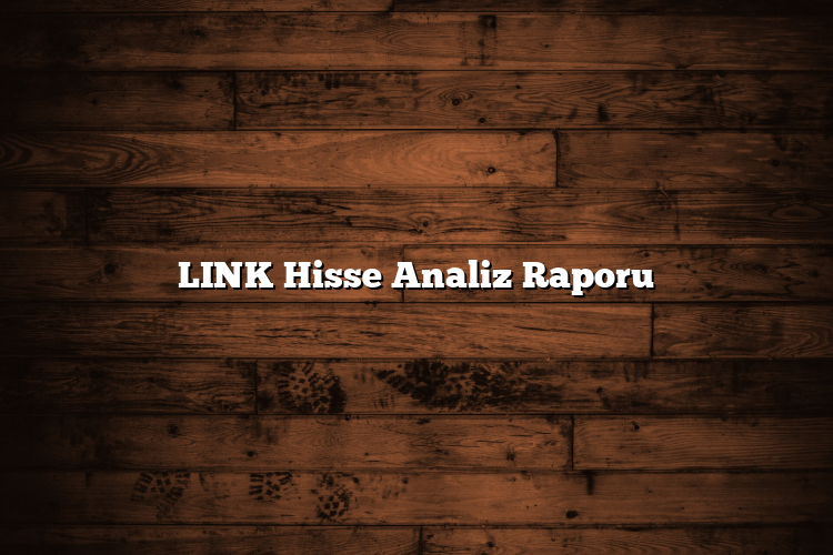 LINK Hisse Analiz Raporu