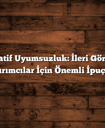 Negatif Uyumsuzluk: İleri Görüşlü Yatırımcılar İçin Önemli İpuçları
