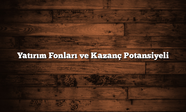 Yatırım Fonları ve Kazanç Potansiyeli