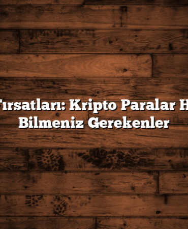 Yatırım Fırsatları: Kripto Paralar Hakkında Bilmeniz Gerekenler