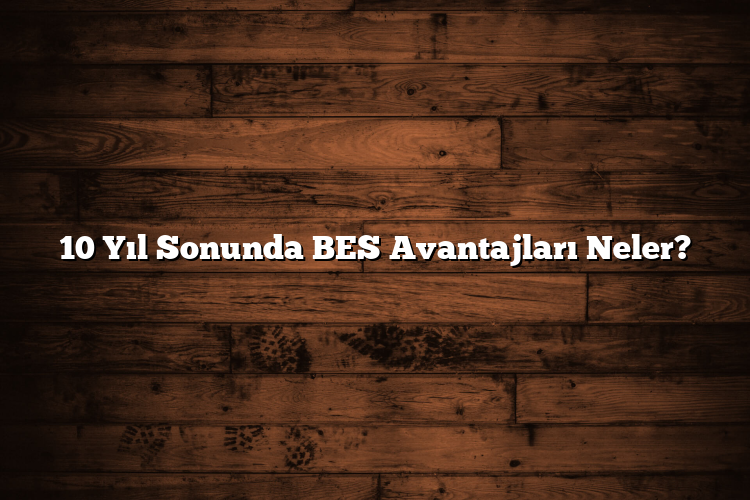 10 Yıl Sonunda BES Avantajları Neler?