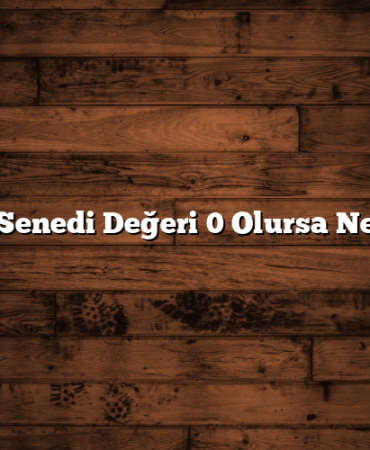 Hisse Senedi Değeri 0 Olursa Ne Olur?
