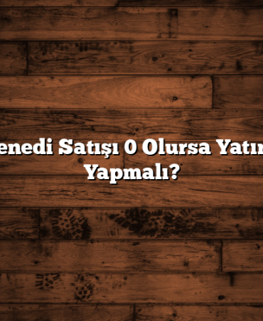 Hisse Senedi Satışı 0 Olursa Yatırımcı Ne Yapmalı?