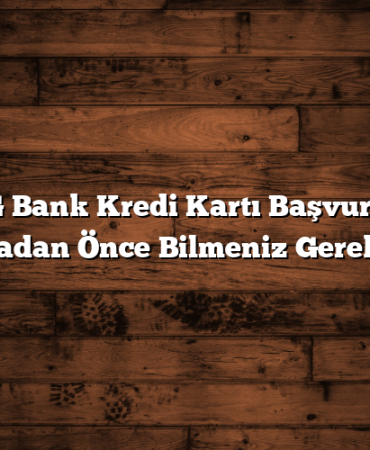 ING Bank Kredi Kartı Başvurusu Yapmadan Önce Bilmeniz Gerekenler