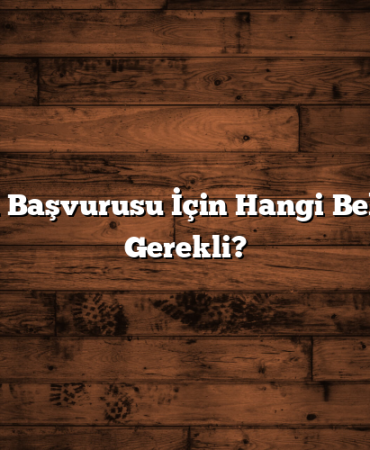 Kredi Başvurusu İçin Hangi Belgeler Gerekli?