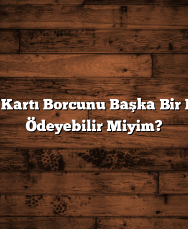 Kredi Kartı Borcunu Başka Bir Kartla Ödeyebilir Miyim?