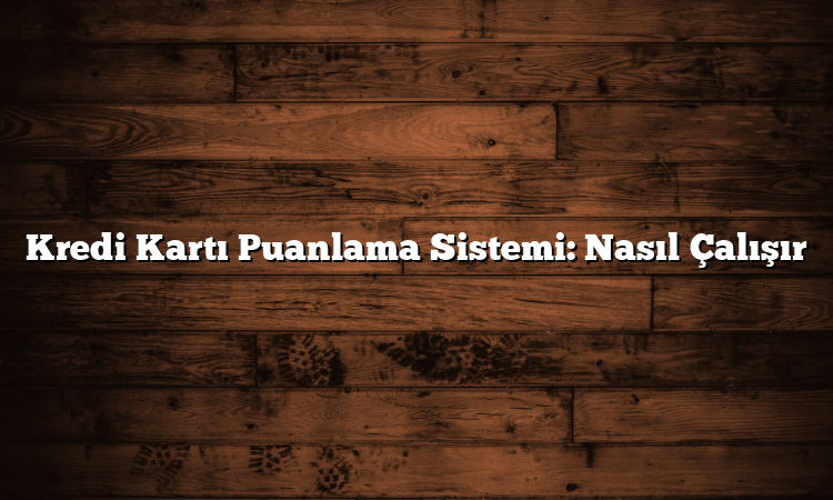 Kredi Kartı Puanlama Sistemi: Nasıl Çalışır