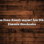 Altın Fonu Almalı mıyım? İşte Dikkat Etmeniz Gerekenler
