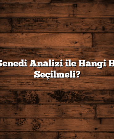 Hisse Senedi Analizi ile Hangi Hisseler Seçilmeli?