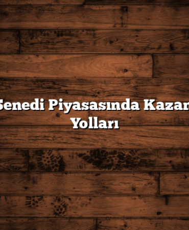 Hisse Senedi Piyasasında Kazanmanın Yolları