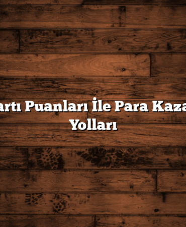Kredi Kartı Puanları İle Para Kazanmanın Yolları