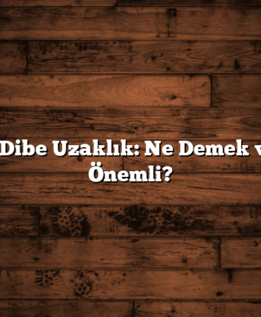 Borsada Dibe Uzaklık: Ne Demek ve Neden Önemli?