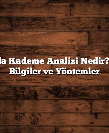 Borsada Kademe Analizi Nedir? Temel Bilgiler ve Yöntemler