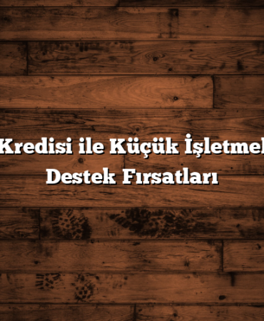 Esnaf Kredisi ile Küçük İşletmeler için Destek Fırsatları