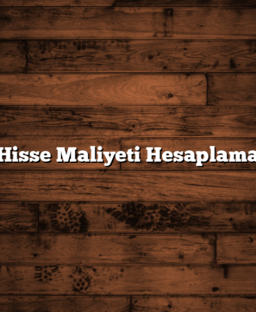 Hisse Maliyeti Hesaplama