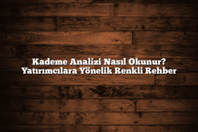 Kademe Analizi Nasıl Okunur? Yatırımcılara Yönelik Renkli Rehber