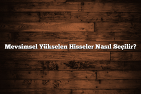 Mevsimsel Yükselen Hisseler Nasıl Seçilir?