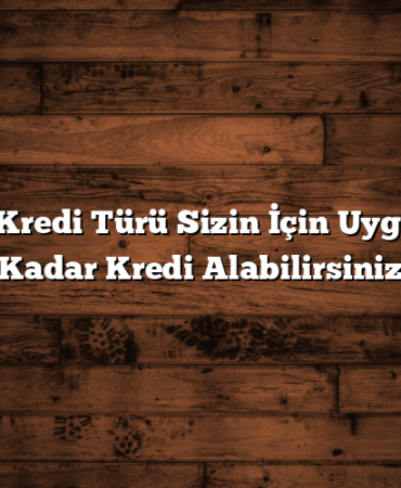 Hangi Kredi Türü Sizin İçin Uygun? Ne Kadar Kredi Alabilirsiniz