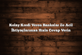 Kolay Kredi Veren Bankalar ile Acil İhtiyaçlarınıza Hızla Cevap Verin