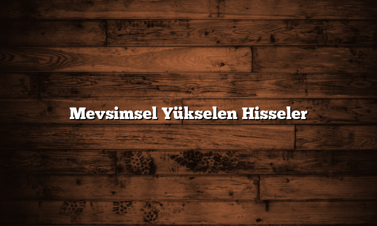 Mevsimsel Yükselen Hisseler