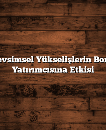 Mevsimsel Yükselişlerin Borsa Yatırımcısına Etkisi