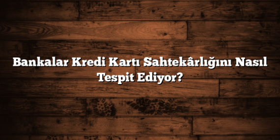 Bankalar Kredi Kartı Sahtekârlığını Nasıl Tespit Ediyor?