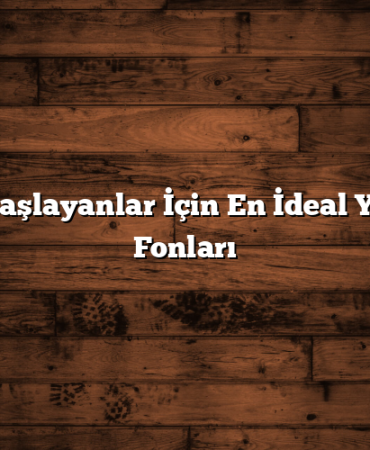 Yeni Başlayanlar İçin En İdeal Yatırım Fonları