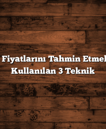 Altın Fiyatlarını Tahmin Etmek İçin Kullanılan 3 Teknik