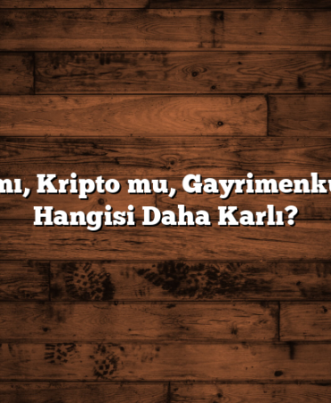 Altın mı, Kripto mu, Gayrimenkul mü? Hangisi Daha Karlı?