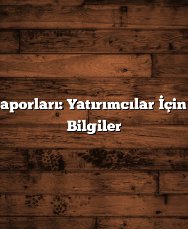 Hisse Raporları: Yatırımcılar İçin Önemli Bilgiler