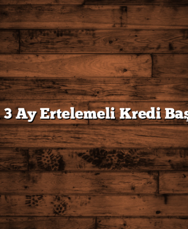 Anında 3 Ay Ertelemeli Kredi Başvurusu