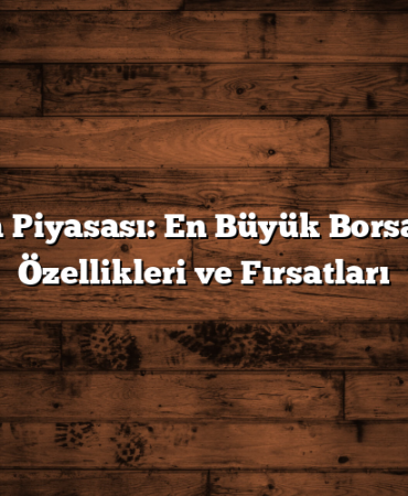 Borsa Piyasası: En Büyük Borsaların Özellikleri ve Fırsatları