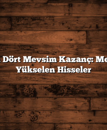 Borsada Dört Mevsim Kazanç: Mevsimsel Yükselen Hisseler