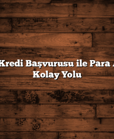 Anında Kredi Başvurusu ile Para Almanın Kolay Yolu