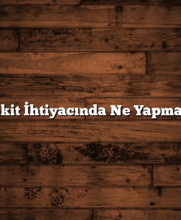 Acil Nakit İhtiyacında Ne Yapmalısınız?