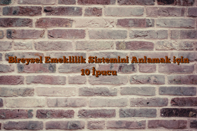 Bireysel Emeklilik Sistemini Anlamak için 10 İpucu Bireysel Emeklilik Sistemini Anlamak için 10 İpucu