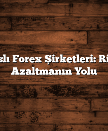 Lisanslı Forex Şirketleri: Riskleri Azaltmanın Yolu