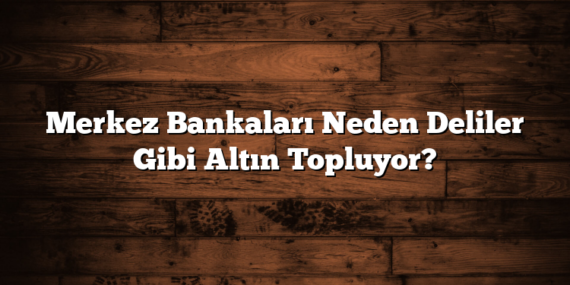 Merkez Bankaları Neden Deliler Gibi Altın Topluyor?