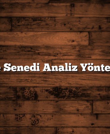 Hisse Senedi Analiz Yöntemleri