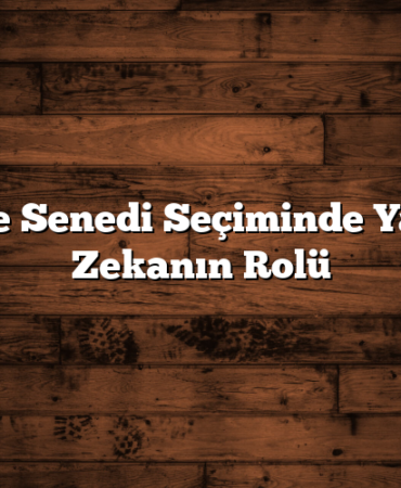 Hisse Senedi Seçiminde Yapay Zekanın Rolü