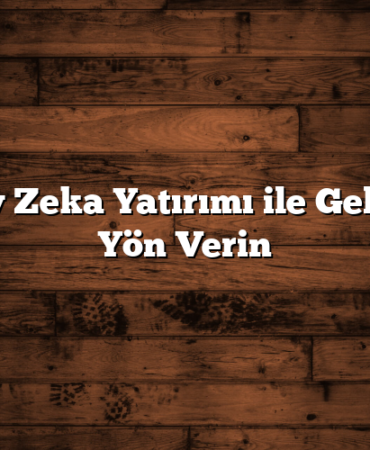 Yapay Zeka Yatırımı ile Geleceğe Yön Verin